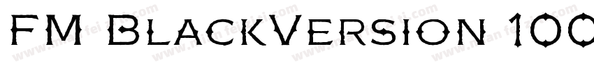 FM BlackVersion 100字体转换